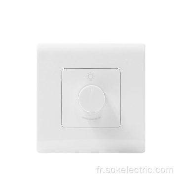 Interrupteurs électriques blancs classiques Interrupteur gradateur LED 500W